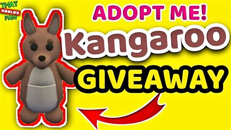 Adopt Me KANGAROO Giveaway CLOSED SKELE REX Winner