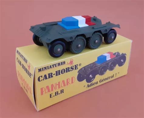 3 CAR HORSE PANHARD EBR général de Gaulle corbillard hearse militaire