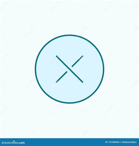 Multiplication Sign 2 Colored Line Icon. Simple Colored Element Illustration. Multiplication ...