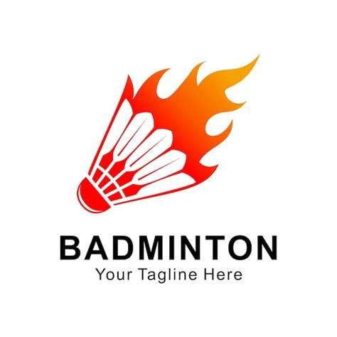 Premium Vector Badminton Shuttlecock Logo