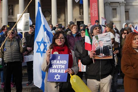 Thousands Gather In Trafalgar Square For Pro Israel Rally