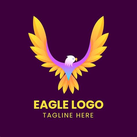 Plantilla de diseño de logotipo de eagle Vector Premium