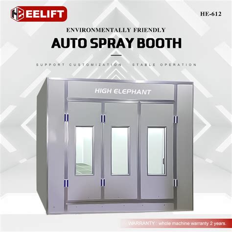 Car Diesel Electric Spray Booth For Sale Bodyshop Curtain Baking Auto