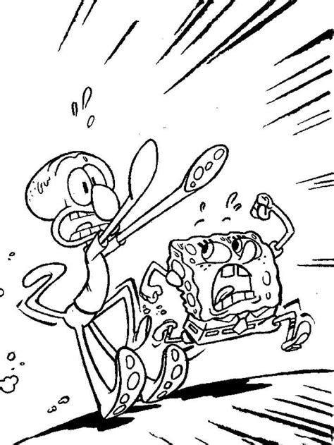 spongebob coloring pages gary