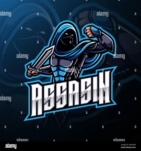 Assassin Esport Mascot Logo Design Stock Vector Image And Art Alamy