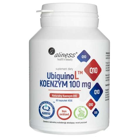 Aliness UbiquinoL naturalny koenzym Q10 100 mg 60 kapsułek