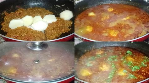 Aloo Keema Reciep In Hindi L Easy And Delicious Keema Aloo Recipe