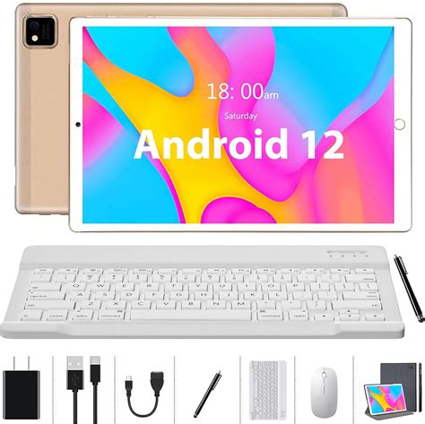 Android Tablet YOTOPT 10 Inch WiFi Tablet Octa Core 4GB RAM 64GB ROM