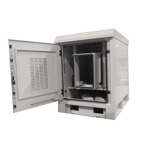 18U Outdoor Communications Cabinet Metal Enclosures RAL7035 Pantone 428C