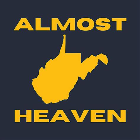 Almost Heaven West Virginia State Map By Aarongeraud State Map
