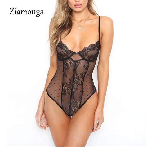 Buy Ziamonga Sexy Deep V Neck Bodysuit Women Summer