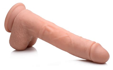 Vibrating Thrusting Remote Control Silicone Dildo 10 Inch