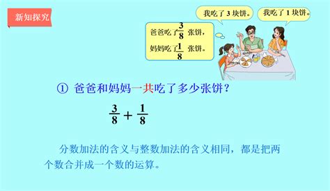 人教版五年级数学下册《同分母分数加减法》课件3五年级数学下册课件奥数网