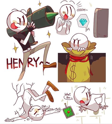 Pin by K11TSZVUU on Henry Stickmin | Cartoon art styles, Funny gaming memes, Cute art styles