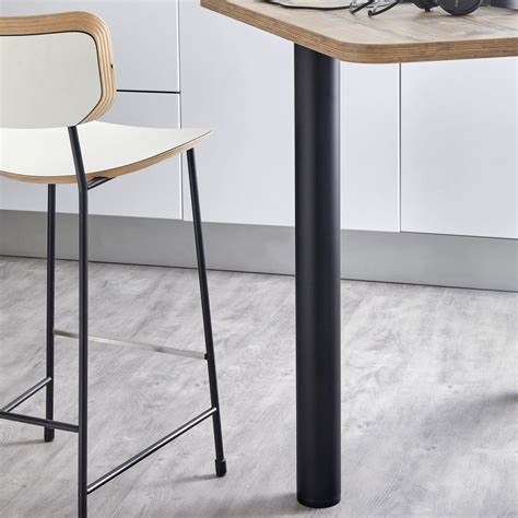 Pied De Table Rond Finition Noir Mat Msa France Groupe Sofive