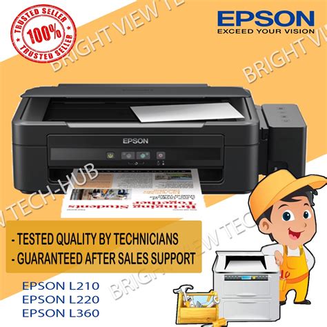 Epson L210 L220 L360 Printer 3in1 Print Scan Photocopy Refillable Tank Refurbihed Shopee