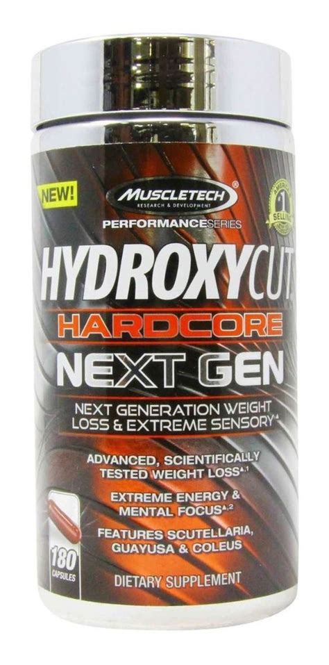 Hydroxycut Quemador De Grasa Hardcore Next Gen 180 Cápsulas Cuotas