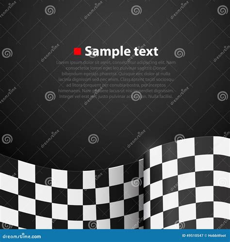 Racing Checkered Finish Flag Vector Background Stock Vector Illustration Of Race Checker