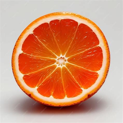 Premium Ai Image An Orange Cut In Half