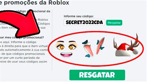 Promocodes Novos Promocodes Secretos De Graça No Roblox Itens Novos Youtube