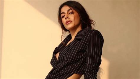 Alaya F In Rs 8k Crop Blazer And Mini Skirt Shows How To Rock Stripes In Sultry Shoot India Today