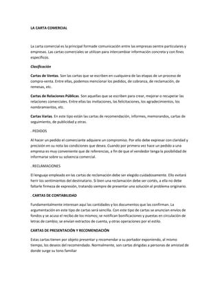 La Carta Comercial PDF