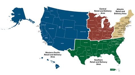 Usps Postal Zone Chart Map