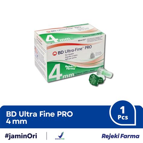 Jual BD Ultra Fine PRO 4mm Jarum Pen Suntik Insulin Hijau Ultrafine 4