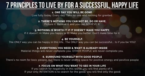 7 Principles to live by for success & happiness