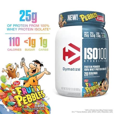 Buy Dymatize Iso Hydrolyzed Whey Isolate Protein Fruity Pebbles