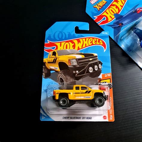Hot Wheels Chevy Silverado Off Road Yellow Hotwheels Hot Trucks Hobbies Toys Toys