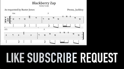 Pressa Jackboy Blackberry Zap Guitar Loop With Tab Youtube