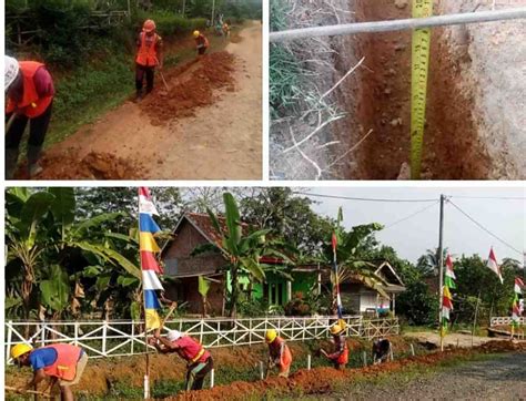 Pekerjaan Pemasangan Pipa Sanitasi Desa Mulya Agung Sudah Di Selesaikan