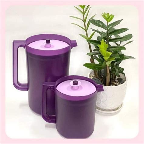 Ready Stock Tupperware Purple Royale Pitcher Set 2pcs Shopee Malaysia