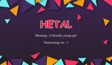 hetal  meaning