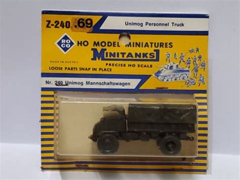 Z Roco Minitanks Unimog Mannschaftswagen Ho Camion Militaire