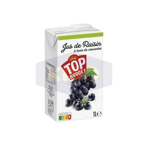 Jus De Raisin En Brique 1L TOP BUDGET KIBO