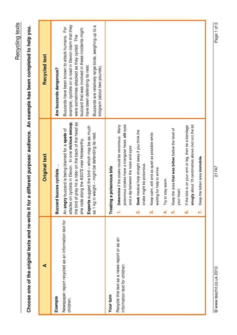 Writing For Audience And Purpose Ks4 English Teachit