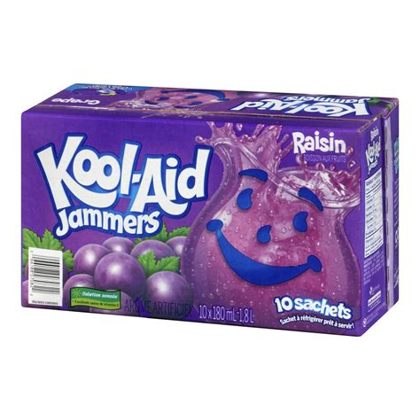 Kool Aid Jammers Grape Juice 10ct 180ml Imported From Canada