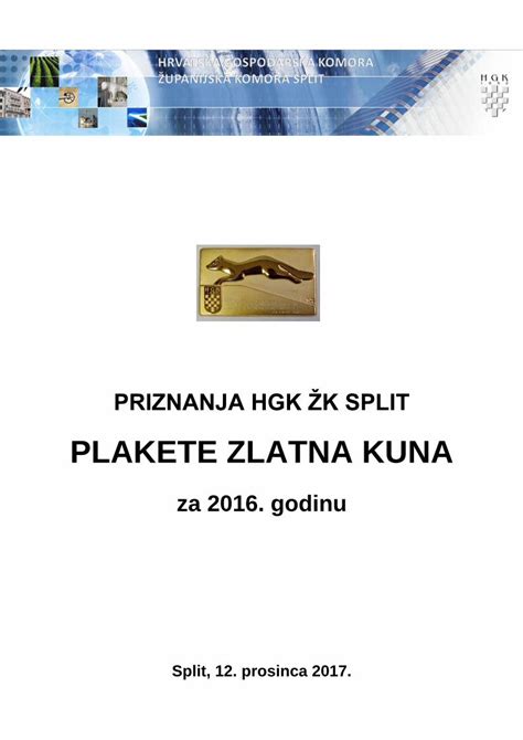 Pdf Plakete Zlatna Kuna Deltron D O O Deltron D O O Je Osnovan