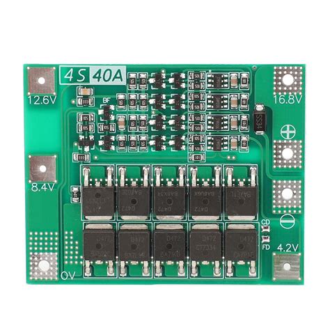 2024 4 String Li Ion Protection Board 40A DC 16 8V Lithium Battery