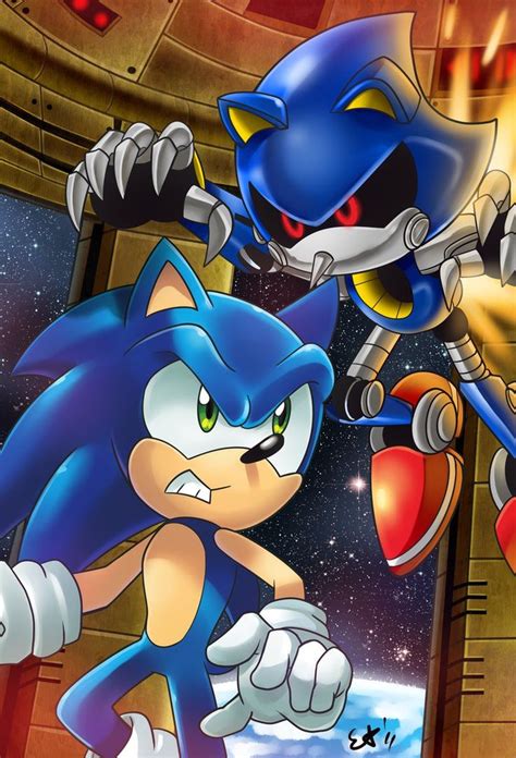 Sonic The Hedgehog Vs Metal Sonic - Metal sonic vs sonic | Sonic, Sonic the hedgehog, Sonic fan art