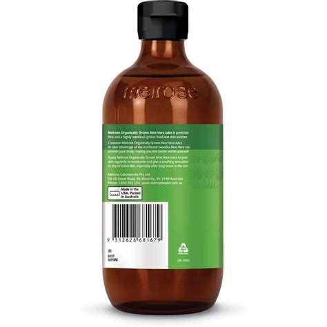 Melrose Organic Aloe Vera Juice 500ml 9312628681679 Ebay