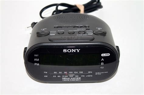 Sony Dream Machine Icf C Fm Am Dual Alarm Clock Radio Black Ebay