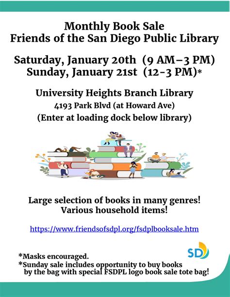 Friends Of The San Diego Public Library Monthly Book Sale San Diego