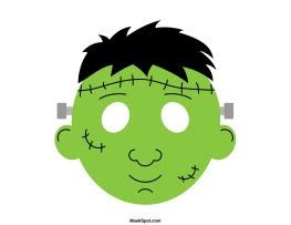 Printable Frankenstein Mask