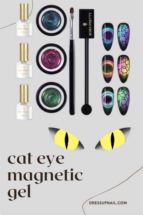 Cat Eye Magnetic Gel Nail Polish Set Pretty Nail Polish Colors Nail