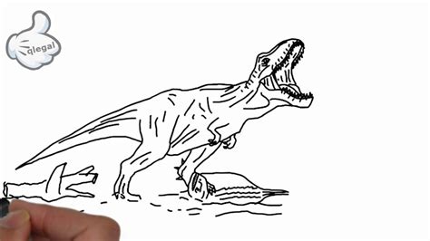 Como Desenhar Dinossauro Tiranossauro Rex T Rex Youtube