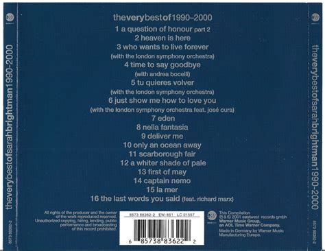 Sarah Brightman The Very Best Of 1900 2000 CD Oldshop