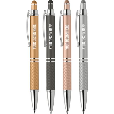 Advertising Phoenix Softy Metallic Pens With Stylus Colors